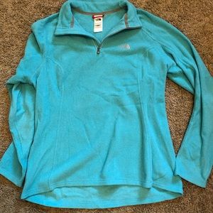 women’s north face 1/4 zip pull over